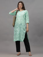 Load image into Gallery viewer, Seva Chikan Hand Embroidered Cotton Lucknowi Chikankari Kurta