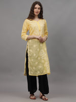 Load image into Gallery viewer, Seva Chikan Hand Embroidered Cotton Lucknowi Chikankari Kurta