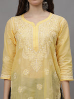 Load image into Gallery viewer, Seva Chikan Hand Embroidered Cotton Lucknowi Chikankari Kurta