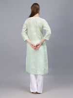 Load image into Gallery viewer, Seva Chikan Hand Embroidered Cotton Lucknowi Chikankari Kurta