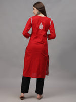Load image into Gallery viewer, Seva Chikan Hand Embroidered Cotton Lucknowi Chikankari Kurta