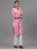 Load image into Gallery viewer, Seva Chikan Hand Embroidered Cotton Lucknowi Chikankari Kurta