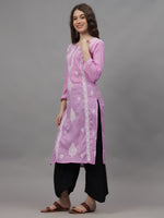Load image into Gallery viewer, Seva Chikan Hand Embroidered Cotton Lucknowi Chikankari Kurta