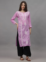 Load image into Gallery viewer, Seva Chikan Hand Embroidered Cotton Lucknowi Chikankari Kurta