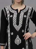 Load image into Gallery viewer, Seva Chikan Hand Embroidered Cotton Lucknowi Chikankari Kurta