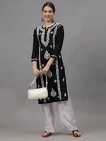 Load image into Gallery viewer, Seva Chikan Hand Embroidered Cotton Lucknowi Chikankari Kurta