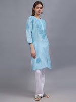 Load image into Gallery viewer, Seva Chikan Hand Embroidered Cotton Lucknowi Chikankari Kurta