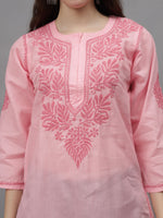 Load image into Gallery viewer, Seva Chikan Hand Embroidered Cotton Lucknowi Chikankari Kurta