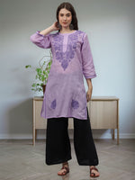 Load image into Gallery viewer, Seva Chikan Hand Embroidered Cotton Lucknowi Chikankari Kurta