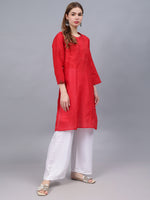 Load image into Gallery viewer, Seva Chikan Hand Embroidered Cotton Lucknowi Chikankari Kurta