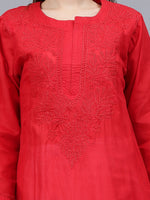 Load image into Gallery viewer, Seva Chikan Hand Embroidered Cotton Lucknowi Chikankari Kurta
