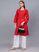 Load image into Gallery viewer, Seva Chikan Hand Embroidered Cotton Lucknowi Chikankari Kurta
