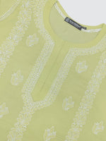 Load image into Gallery viewer, Seva Chikan Hand Embroidered Terivoil Cotton Lucknowi Chikankari Kurta