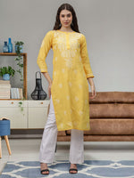Load image into Gallery viewer, Seva Chikan Hand Embroidered Cotton Lucknowi Chikankari Kurta