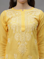 Load image into Gallery viewer, Seva Chikan Hand Embroidered Cotton Lucknowi Chikankari Kurta