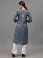 Load image into Gallery viewer, Seva Chikan Hand Embroidered Cotton Lucknowi Chikankari Kurta