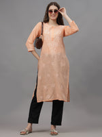 Load image into Gallery viewer, Seva Chikan Hand Embroidered Cotton Lucknowi Chikankari Kurta