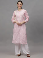 Load image into Gallery viewer, Seva Chikan Hand Embroidered Cotton Lucknowi Chikankari Kurta