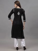 Load image into Gallery viewer, Seva Chikan Hand Embroidered Chanderi Lucknowi Chikankari Kurta