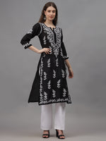 Load image into Gallery viewer, Seva Chikan Hand Embroidered Chanderi Lucknowi Chikankari Kurta