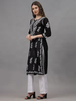 Load image into Gallery viewer, Seva Chikan Hand Embroidered Chanderi Lucknowi Chikankari Kurta