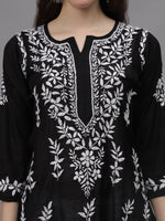 Load image into Gallery viewer, Seva Chikan Hand Embroidered Chanderi Lucknowi Chikankari Kurta