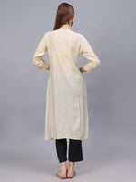 Load image into Gallery viewer, Seva Chikan Hand Embroidered Chanderi Lucknowi Chikankari Kurta