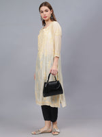 Load image into Gallery viewer, Seva Chikan Hand Embroidered Chanderi Lucknowi Chikankari Kurta