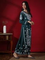Load image into Gallery viewer, Seva Chikan Hand Embroidered Modal Cotton Chikankari Kurta With Palazzo