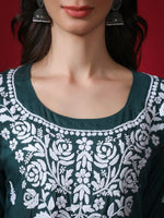 Load image into Gallery viewer, Seva Chikan Hand Embroidered Modal Cotton Chikankari Kurta With Palazzo