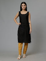 Load image into Gallery viewer, Seva Chikan Hand Embroidered Black Georgette Lucknowi Chikankari Kurta Set