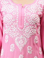 Load image into Gallery viewer, Seva Chikan Hand Embroidered Rayon Lucknowi Chikankari Kurta Set