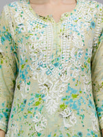 Load image into Gallery viewer, Seva Chikan Hand Embroidered Mal Mal Lucknowi Chikankari Kurta Set