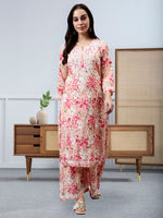 Load image into Gallery viewer, Seva Chikan Hand Embroidered Mal Mal Lucknowi Chikankari Kurta Set