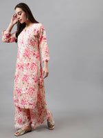 Load image into Gallery viewer, Seva Chikan Hand Embroidered Mal Mal Lucknowi Chikankari Kurta Set