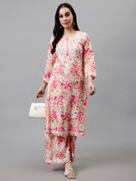 Load image into Gallery viewer, Seva Chikan Hand Embroidered Mal Mal Lucknowi Chikankari Kurta Set