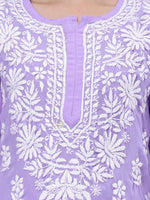 Load image into Gallery viewer, Seva Chikan Hand Embroidered Georgette Lucknowi Chikankari Kurta Set