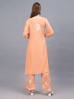 Load image into Gallery viewer, Seva Chikan Hand Embroidered Rayon Lucknowi Chikankari Kurta Set