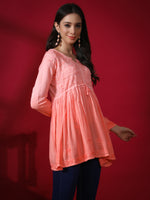 Load image into Gallery viewer, Seva Chikan Hand Embroidered Rayon Lucknowi Chikan Top