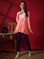 Load image into Gallery viewer, Seva Chikan Hand Embroidered Rayon Lucknowi Chikan Top