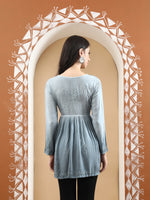 Load image into Gallery viewer, Seva Chikan Hand Embroidered Rayon Lucknowi Chikan Top