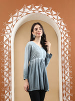 Load image into Gallery viewer, Seva Chikan Hand Embroidered Rayon Lucknowi Chikan Top