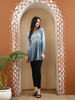 Load image into Gallery viewer, Seva Chikan Hand Embroidered Rayon Lucknowi Chikan Top