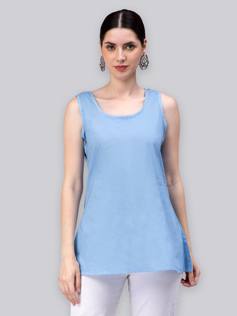Seva Chikan Hand Embroidered Georgette Lucknowi Chikankari Top With Slip
