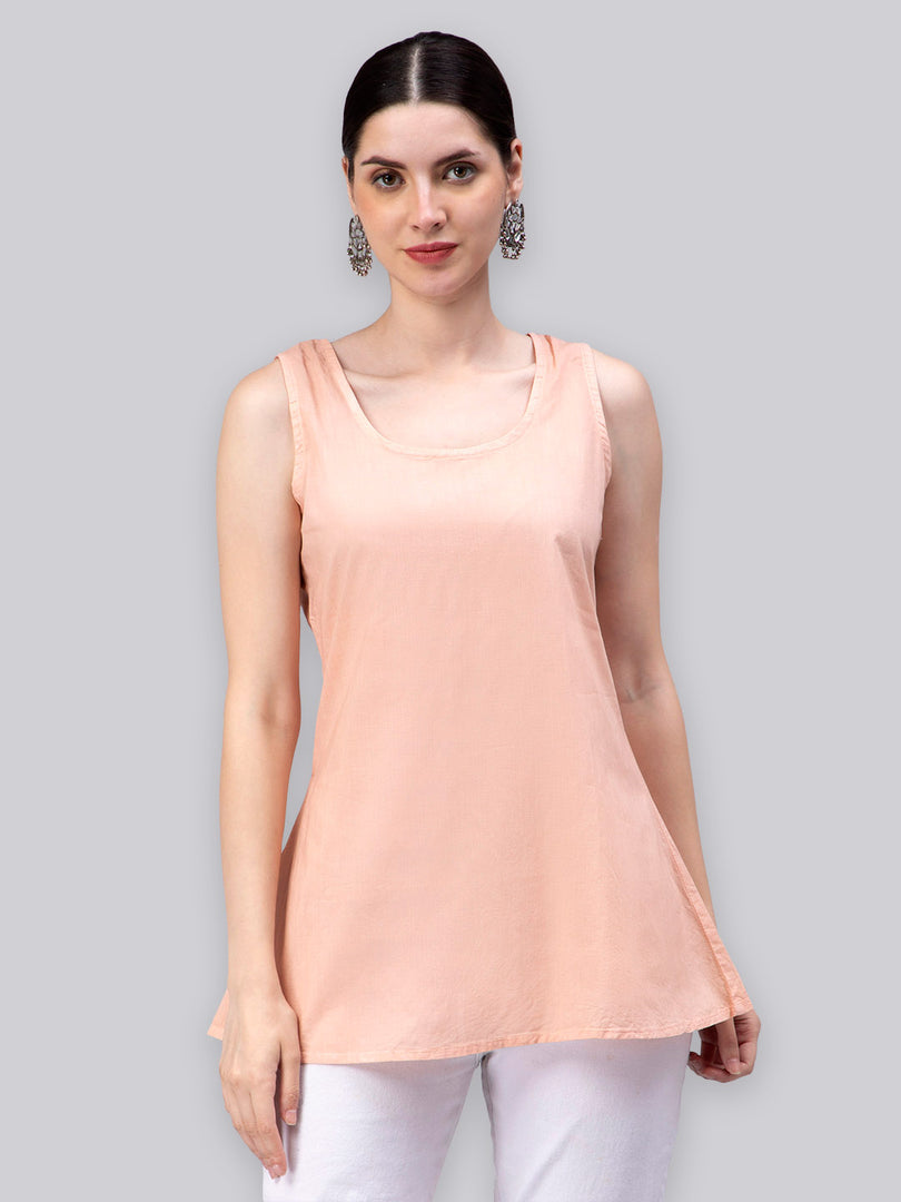 Seva Chikan Hand Embroidered Georgette Lucknowi Chikankari Top With Slip