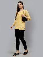 Load image into Gallery viewer, Seva Chikan Hand Embroidered Georgette Lucknowi Chikankari Top With Slip