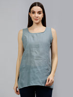 Load image into Gallery viewer, Seva Chikan Hand Embroidered Georgette Lucknowi Chikankari Top With Slip