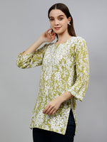 Load image into Gallery viewer, Seva Chikan Hand Embroidered Cotton Lucknowi Chikankari Top