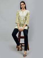 Load image into Gallery viewer, Seva Chikan Hand Embroidered Cotton Lucknowi Chikankari Top
