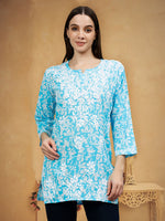 Load image into Gallery viewer, Seva Chikan Hand Embroidered Cotton Lucknowi Chikankari Top